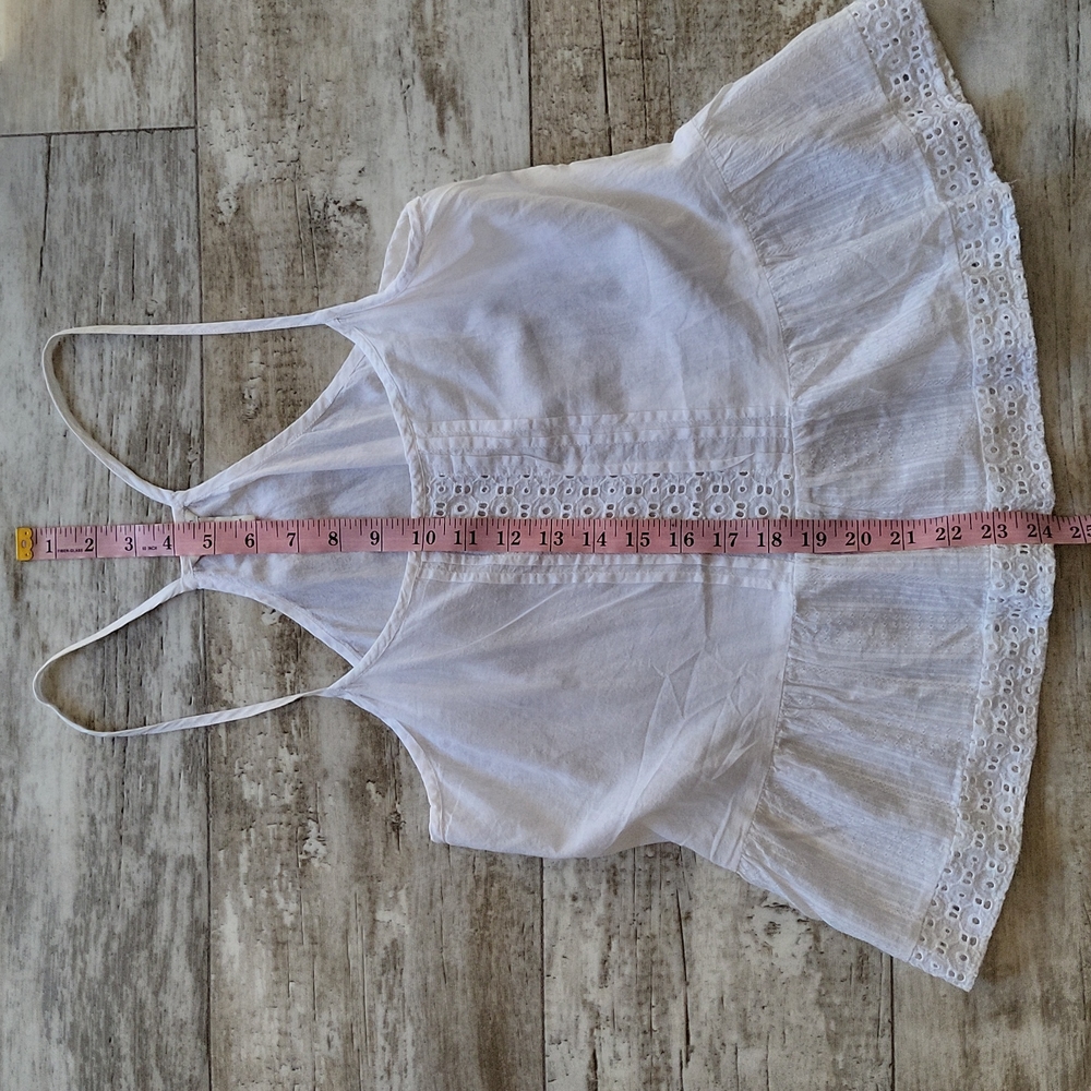 Forever 21 Peplum Eyelet Top - Picture 6 of 8